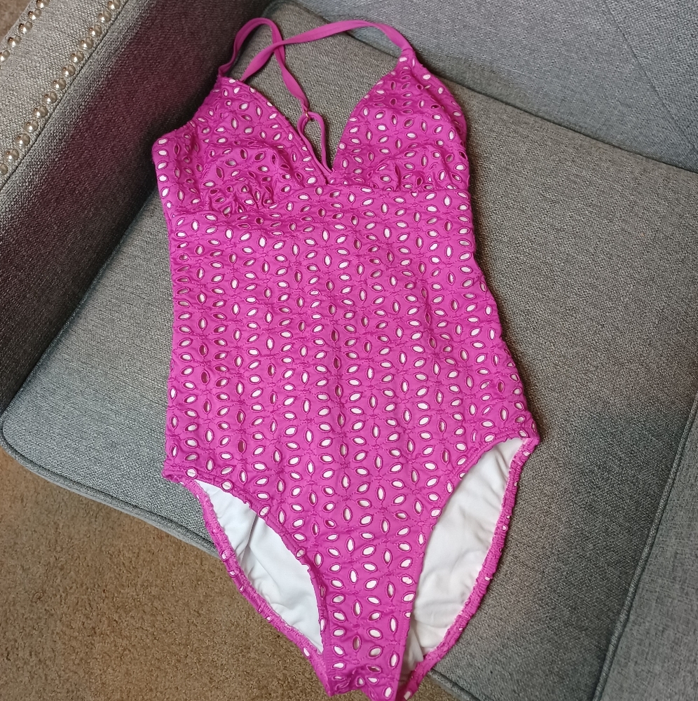 Jantzen Pink One Piece Swim Suit